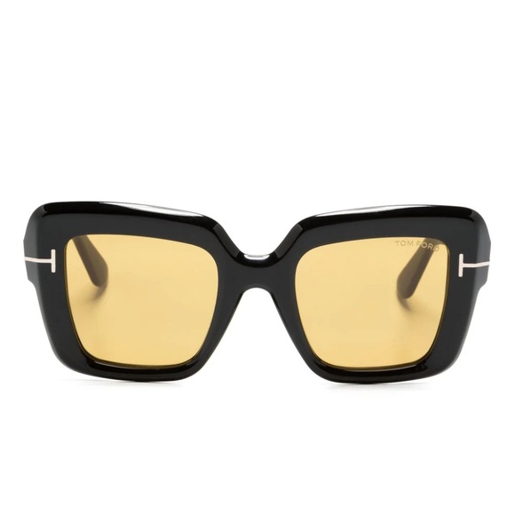 - 💯- New Authentic Tom Ford Esme FT1157 01E Black Yellow - Picture 5 of 16